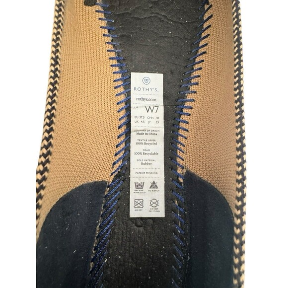 Rothy's The Point Toe Flats Retired Limited Edition Dune Cap Edition Size 7 - Picture 13 of 14